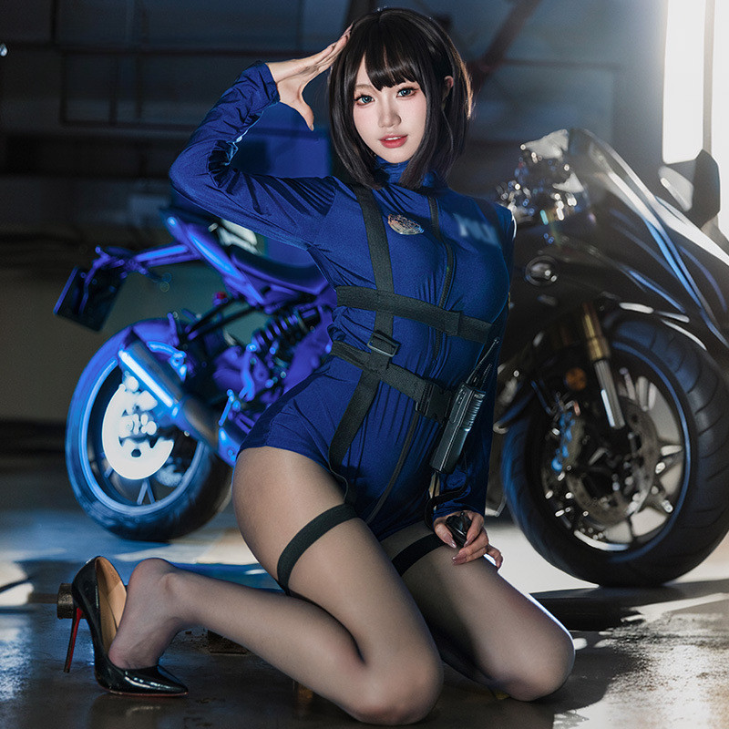 FBI เผ็ด Instructor บอดี้สูทสำหรับสะโพก ชุดคอสเพลย์ ชุดชั้นในแบบ Pure Desire