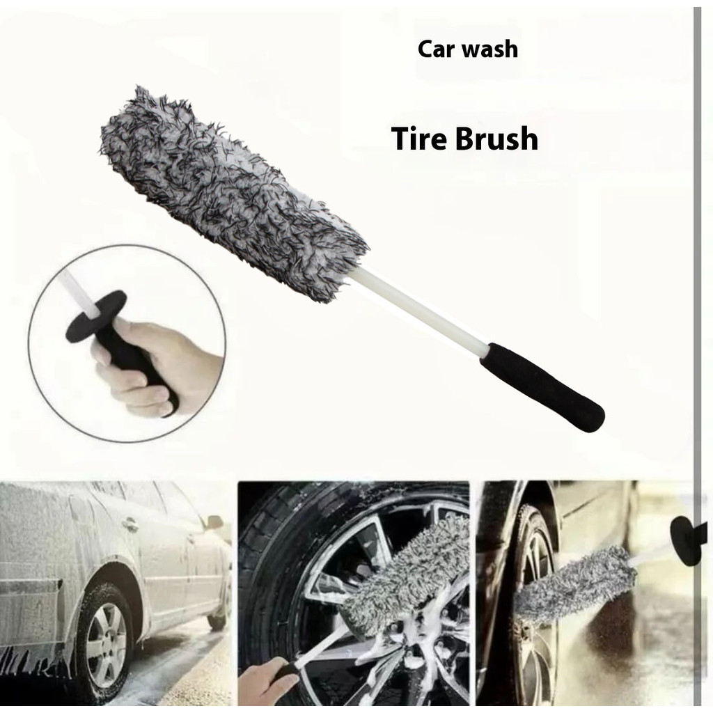 iuggyit ไมโครไฟเบอร์ ขนนุ่มไม่หลุด แปรงทำความสะอาดล้อแม็กซ์ Microfiber Wheel Brush