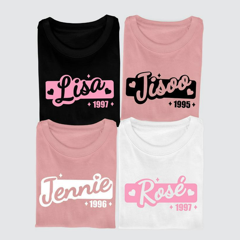 LAZKTEES -BP Member Year T-shirt KPOP Lisa Jisoo Jennie Rose Shirt