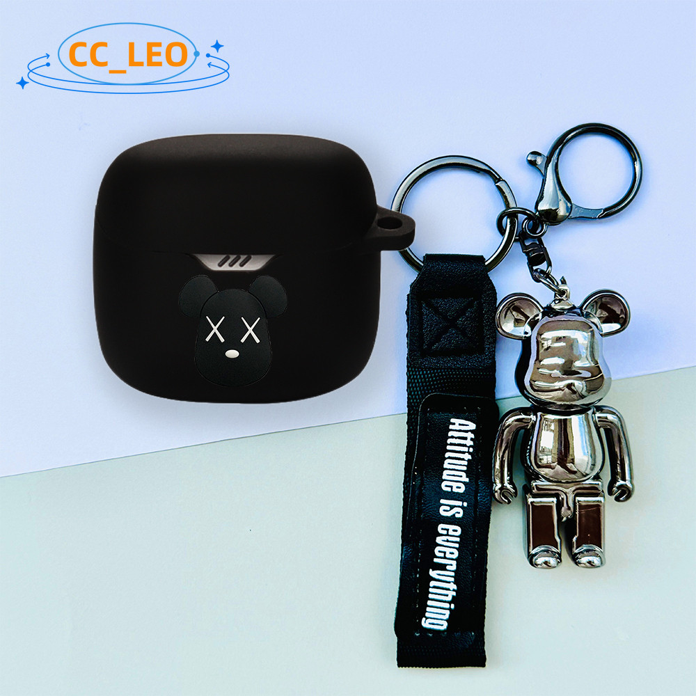 For JBL TUNE FLEX 2 Case Cartoon Mario Cute Piggy Keychain JBL TUNE FLEX 2 Shockproof Shell Protective Sleeve One Piece Luffy Pendant - รูปที่ 7