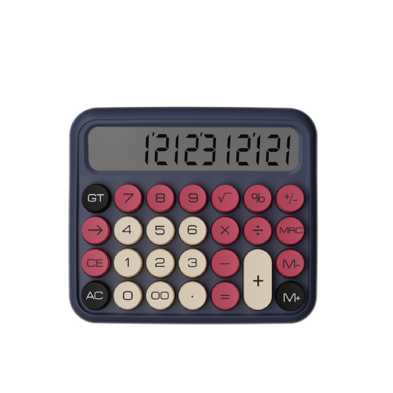 JUNNO เครื่องคิดเลข 12 หลัก สไตล์เรโทร รุ่น JN800 สีดำ KIKI BLACK