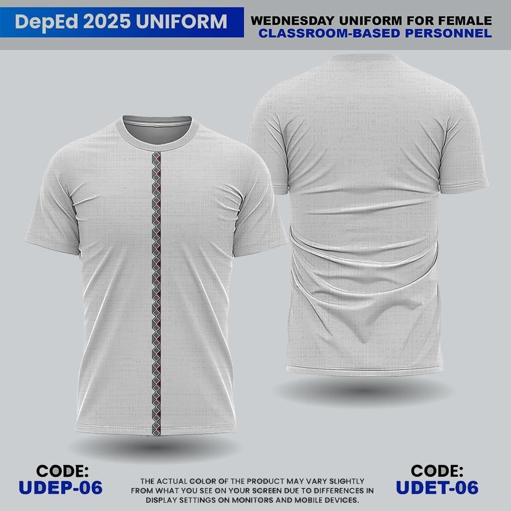 Deped Uniform 2025 วันอังคาร To Thursday Teacher Comet Fully Sublimated Mens Teacher T-shirts