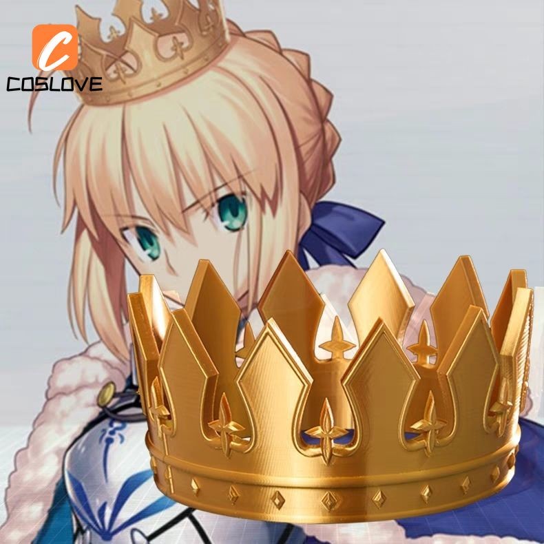 อะนิเมะ FATE Ubw Altria คอสเพลย์มงกุฎอะนิเมะและมังงะของสะสม Headwear Props ชุดตกแต่งสําหรับผู้ใหญ่ C