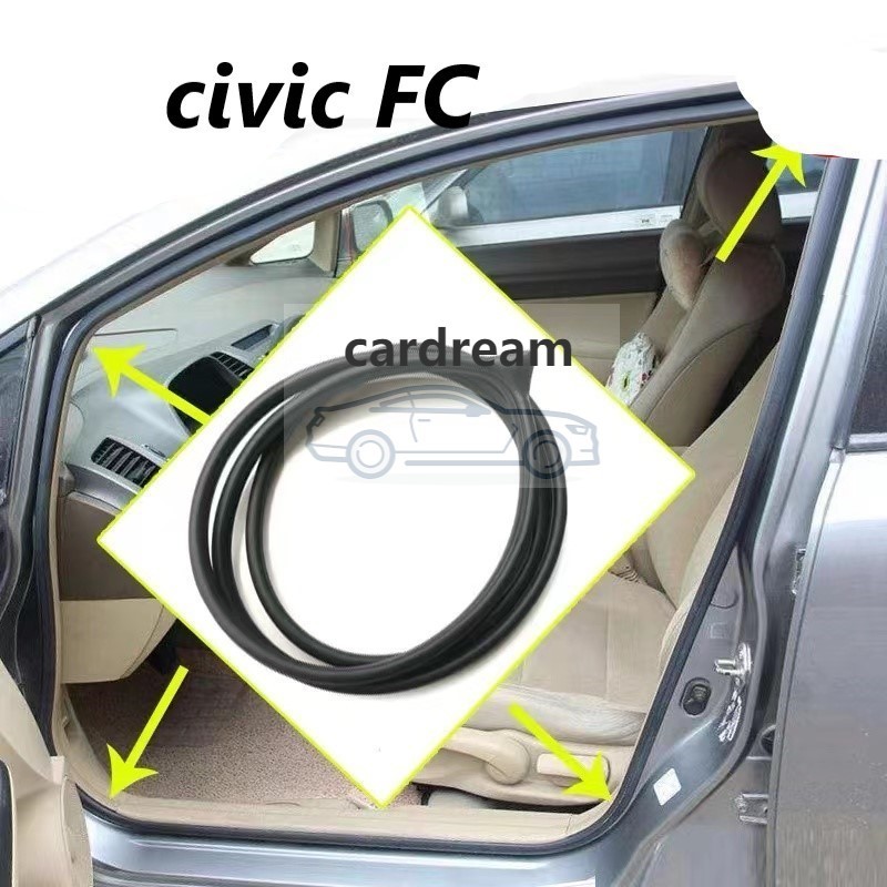 ยางในประตูรถยนต์ สําหรับ ฮอนด้า civic FC 2016 2017 2018 2019