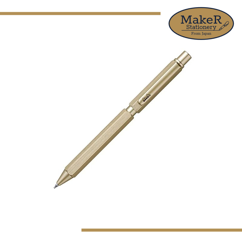 RHODIA Script Multi Pen Gold cf9345 Ballpoint Pen 0.5mm 2 Colors Black Red Mechanical Pencil 0.5mm A