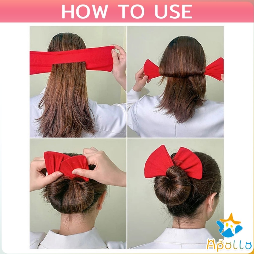 Apollo ลวดมัดผม ที่ติดผม แกนมวยผม  DIY จัดแต่งทรงผม Curly hair band - รูปที่ 6
