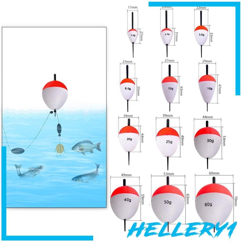 [Hellery1] 5 ชิ้นตกปลาลอยทุ่น EVA Long Cast Fishing Floats สําหรับปลาเทราท์เบส Perch