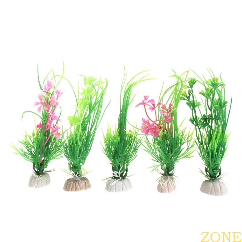 Design Artificial Plastic Aquarium  Grass Background FishTank Decoration