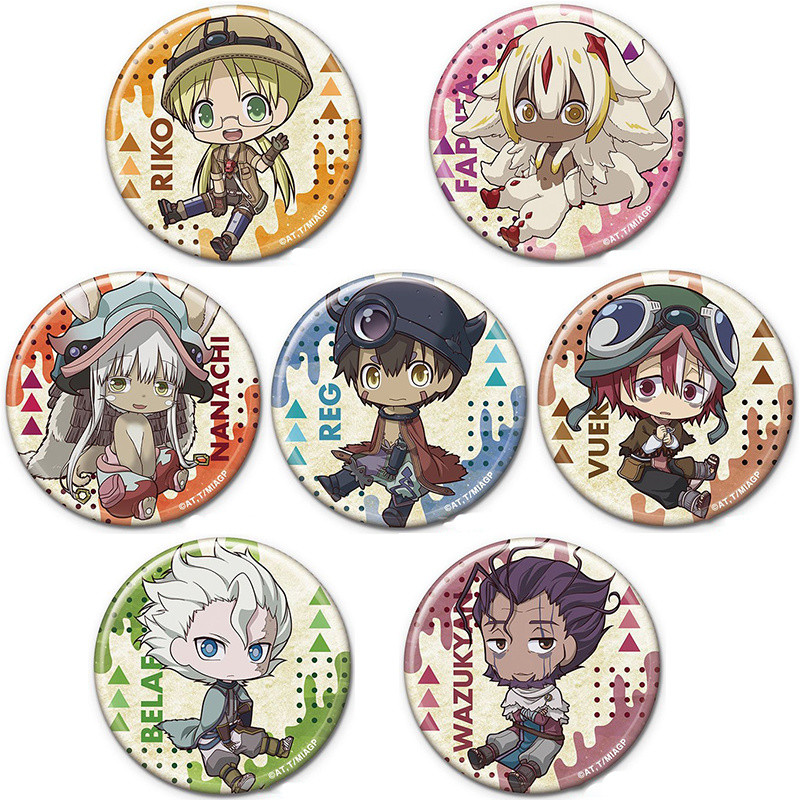 【พร้อมส่ง】made in abyss figure badge อะคริลิค พวงกุญแจ Nana Chili Kelegu Puru Shu Kafapta อุปกรณ์ต่อ