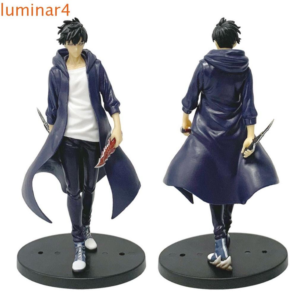 LUMINAR Solo Leveling Figure, Anime Merchanting Posture Sung Jinwoo Action Figure, Home Decor Deskto