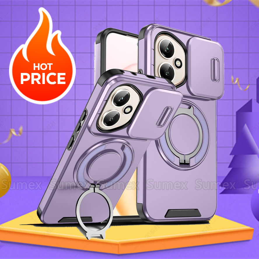 เกราะแหวนยึดสําหรับ Honor400 Honor 400 สมาร์ท Pro Lite 5G เคสโทรศัพท์สไลด์กล้องปกป้องกันกระแทกปกแข็ง