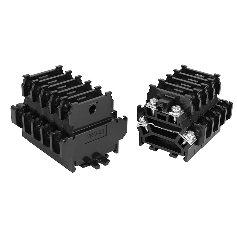 Taibang เทอร์มินัลสองชั้น TBD-20 ประเภทราง Double Layer Terminal Board Fit Terminal 20A การเชื่อมต่อ