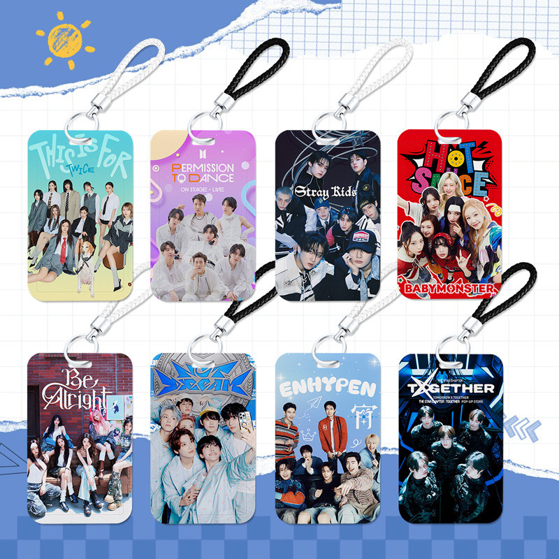 TWS TWICESTRAYKIDS ZEROBASEONE IDLE ATEEZ BABYMONSTER GOT7 ILLIT ITZY IVE NMIXX RIZE TWICE STRAYKIDS BT BL Lanyards Card HOLDER