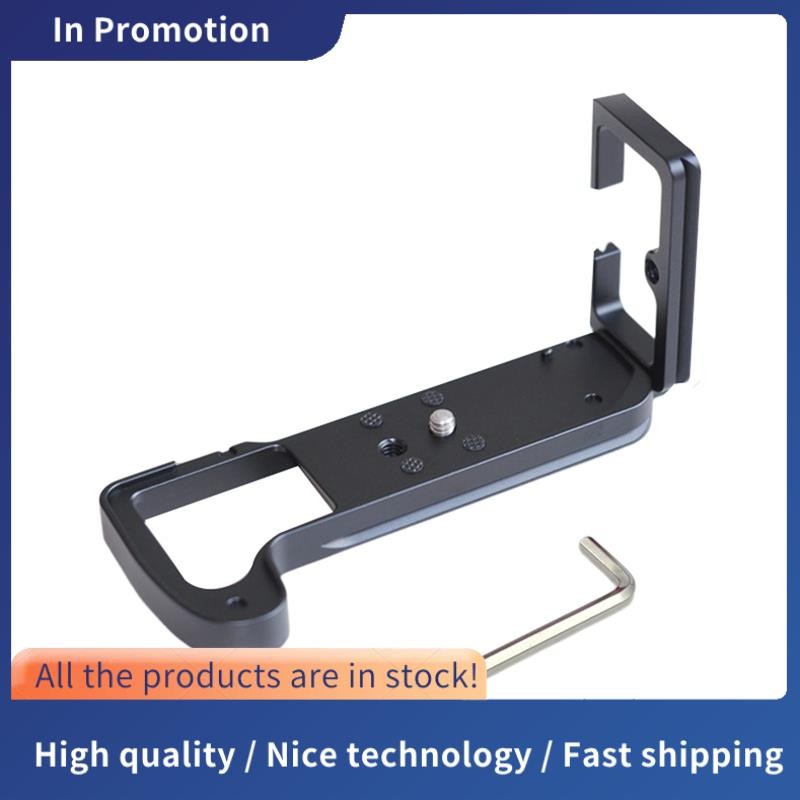 Quick Release Plate L Bracket Camera Grip สําหรับ X-H1 XH1 กล้อง Hand Grip ฐานแนวตั้ง L Bracket สีดํ