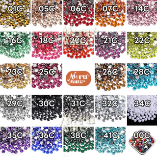(Pack) เพชรตกแต่ง คริสตัล 3 มม. (แพ็ค 20,000 เม็ด)💎เพชรครึ่งซีก คริสตัล เรซิ่น พลอยเทียม เพชรเทียม งาน DIY