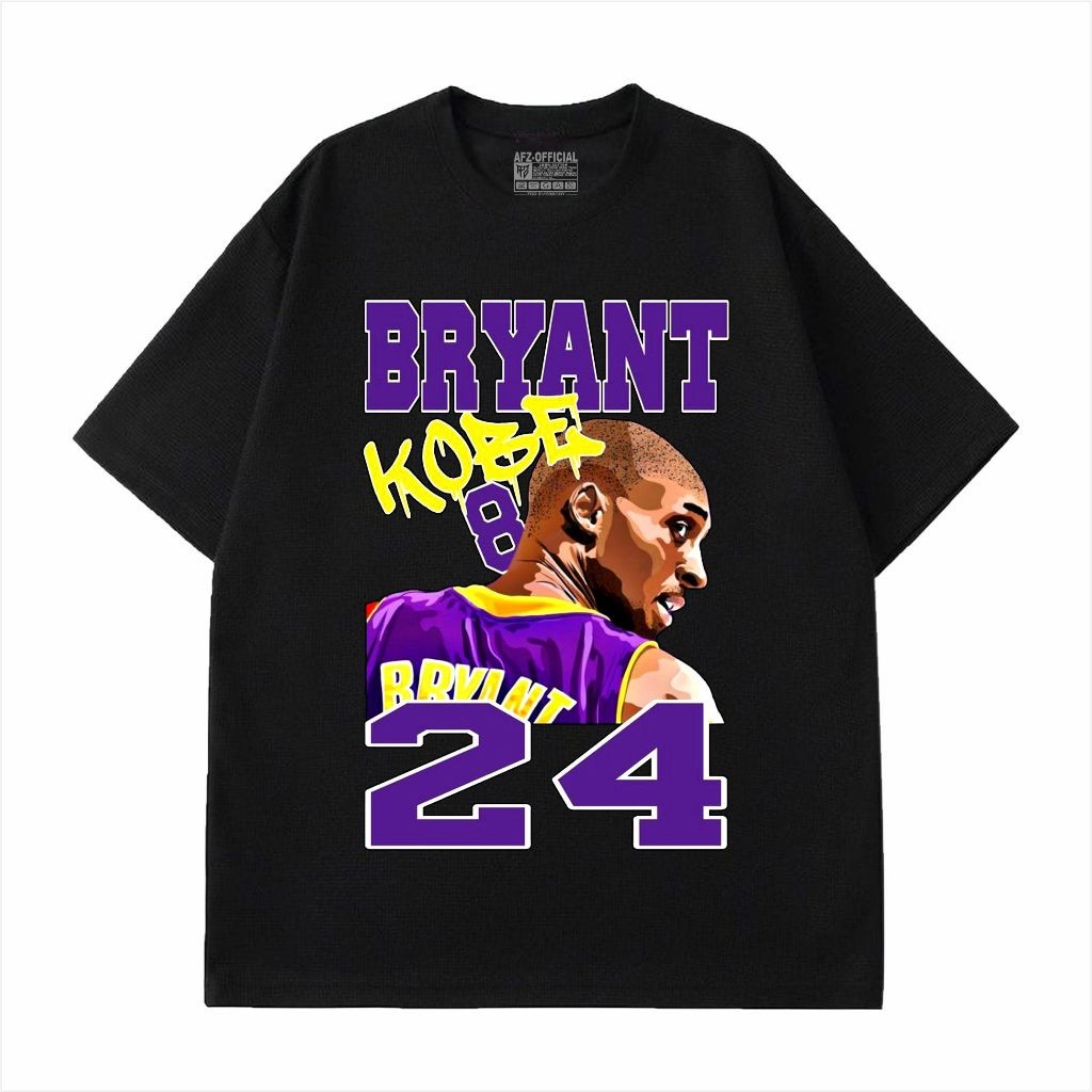 Ivanka Clothing เสื้อยืด Kobe bryant 24 distro เสื้อยืดผู้ชายและผู้หญิงคุณภาพสีดําและสีขาว