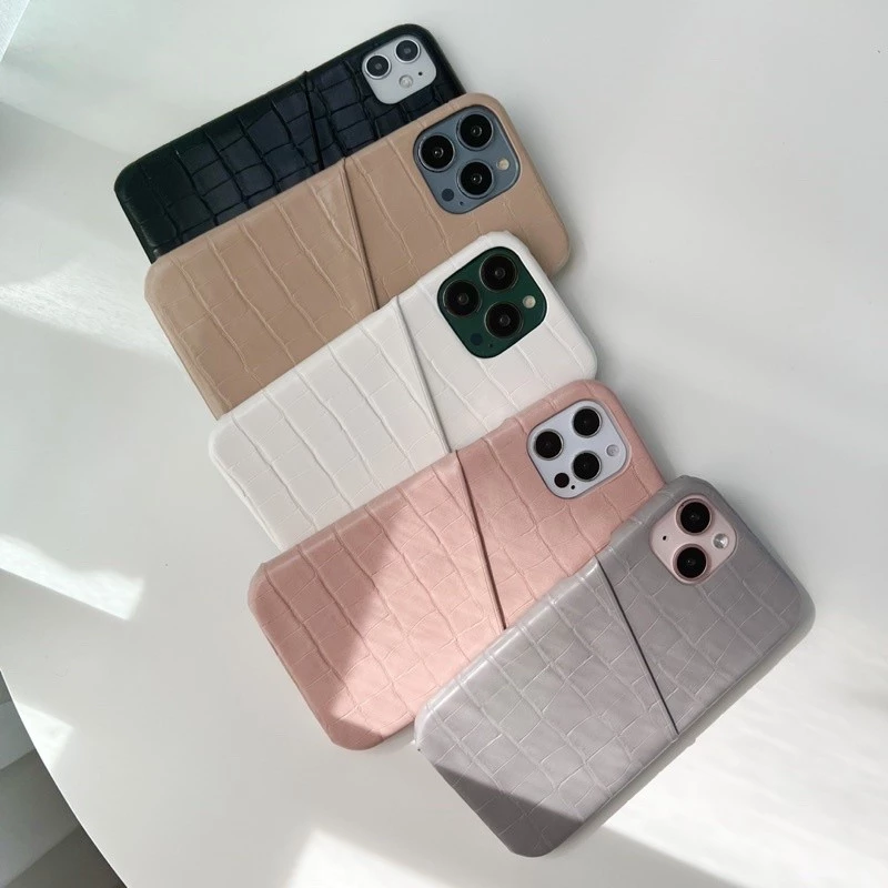 [i17]พร้อมส่ง🧸 E1S1 เคสหนังใส่บัตรมินิมอล (V1) สำหรับ iPhone minimal เคสใส่บัตร🍦 เคสไอโฟน I11-15Plus,16Plus,17P,17Promax