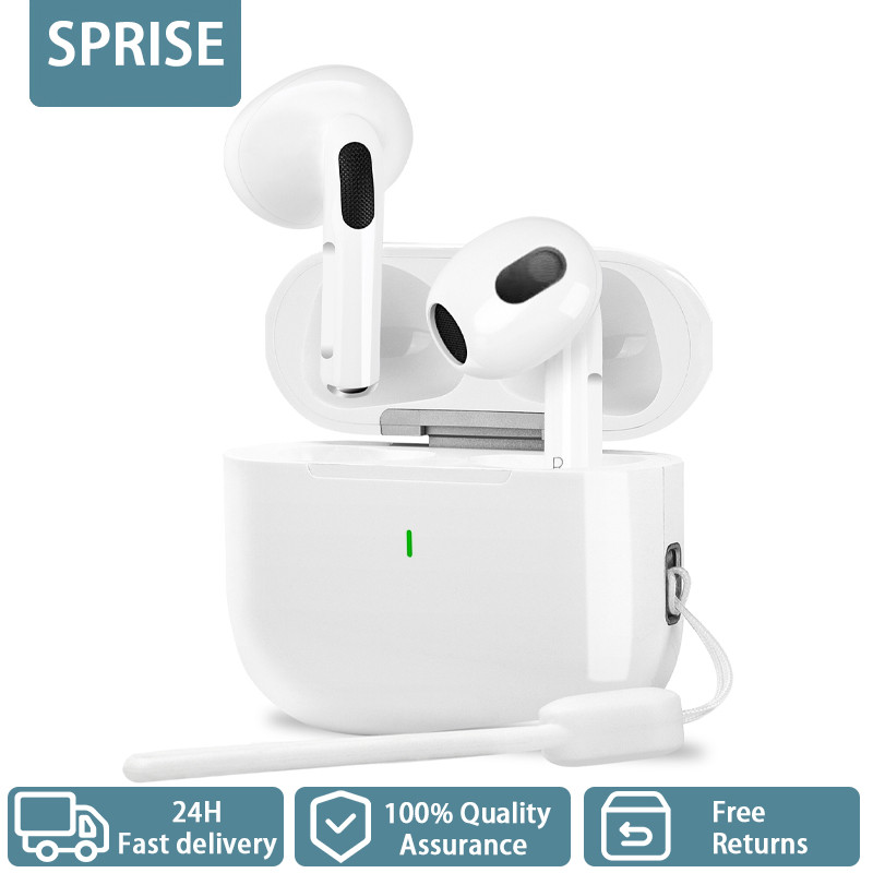 SPRISE A6pro หูฟังบลูทูธไร้สาย HiFi Noise Cancelling พร้อม Lanyard หูฟังชุดหูฟังสเตอริโอ Touch Contr