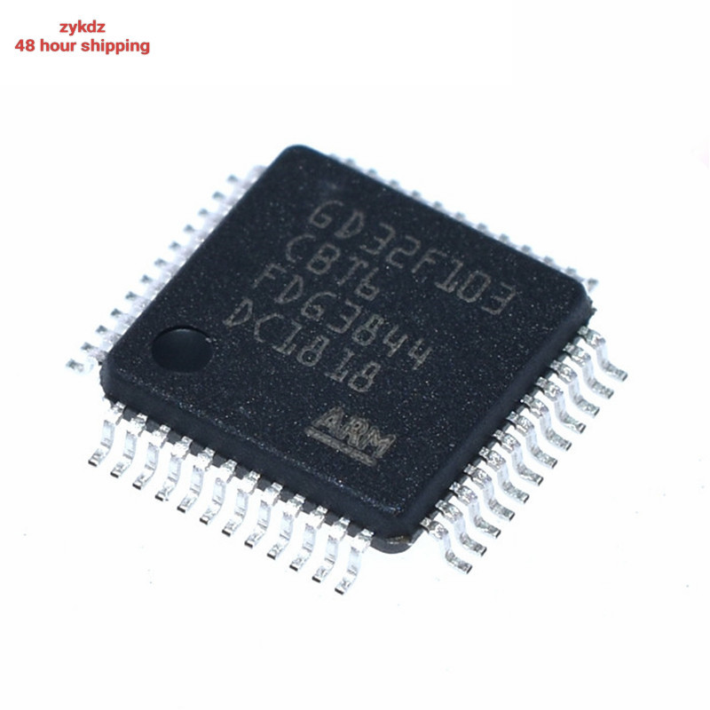 10 ชิ้น/ล็อต GD32F103CBT6 LQFP48 LQFP-48 32 บิต Microcontroller ชิป MCU IC Controller 100% ใหม่และต้