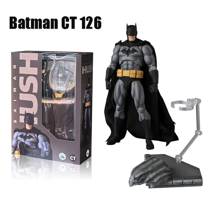 CT Toys Mafex 126 Batman Action Figure DC Justice League ตุ๊กตา BLACK Ver.