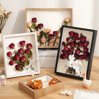 กรอบรูปทรงลึก กรอบรูป ใส่ดอกไม้แห้ง DIY สําหรับตกแต่งบ้าน กร…