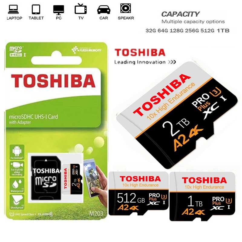 Micro TF SD Card class10 SD การ์ดหน่วยความจํา 2TB 128GB 1TB 512GB 256GB U3 V30 หน่วยความจําขนาดใหญ่แ