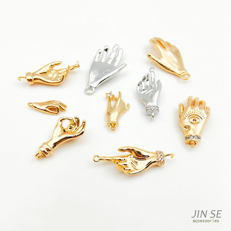 จี้ OK Love You Than Heart Eyes Palm