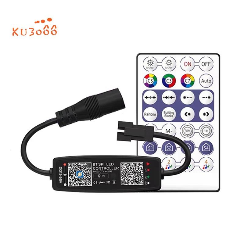 WS2812B Controller รีโมทคอนโทรลเพลง APP ควบคุมสําหรับ Pixel LED Strip Light SK6812 WS2811 WS2812