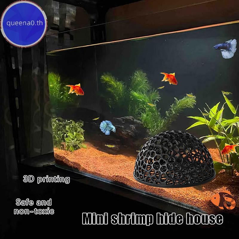 Queena0 3D พิมพ์ Hiding Cave Shelter เครื่องประดับสําหรับกุ้งปลาขนาดเล็กพันธุ์,เล่นและส่วนที่เหลือ,ถังปลาอุปกรณ์เสริม Aquraium ตกแต่ง th