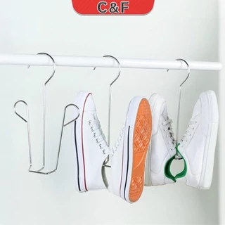 C&F 1 ชิ้น สแตนเลส ไม้แขวนรองเท้า ที่ตากรองเท้า สินค้าพร้อมส่งในไทย Shoe drying rack