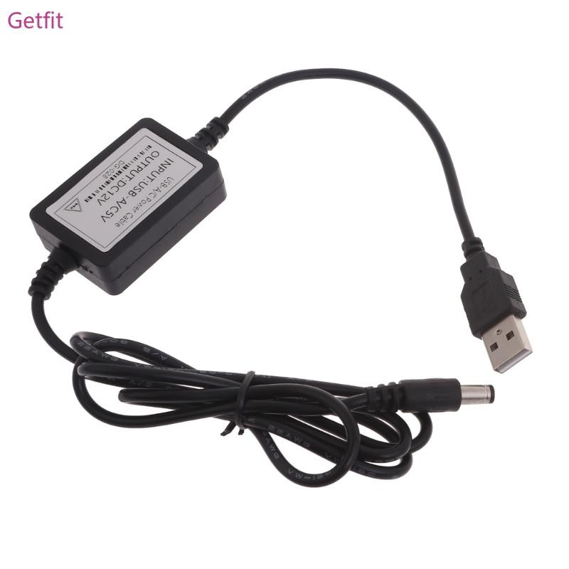 GETF USB 5V ถึง DC12V สายชาร์จสายไฟ USB DC Connector สําหรับโคมไฟตั้งโต๊ะ Led