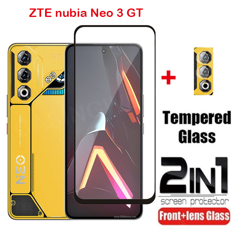 ป้องกันหน้าจอสําหรับ ZTE Nubia Neo 3 GT Neo 5 GT 3GT Neo3GT Neo 5 Pro 4G 5G 2025 คลุมทั้งหมดกระจกนิรภัยใส HD ป้องกันป้องกันฟิล์ม