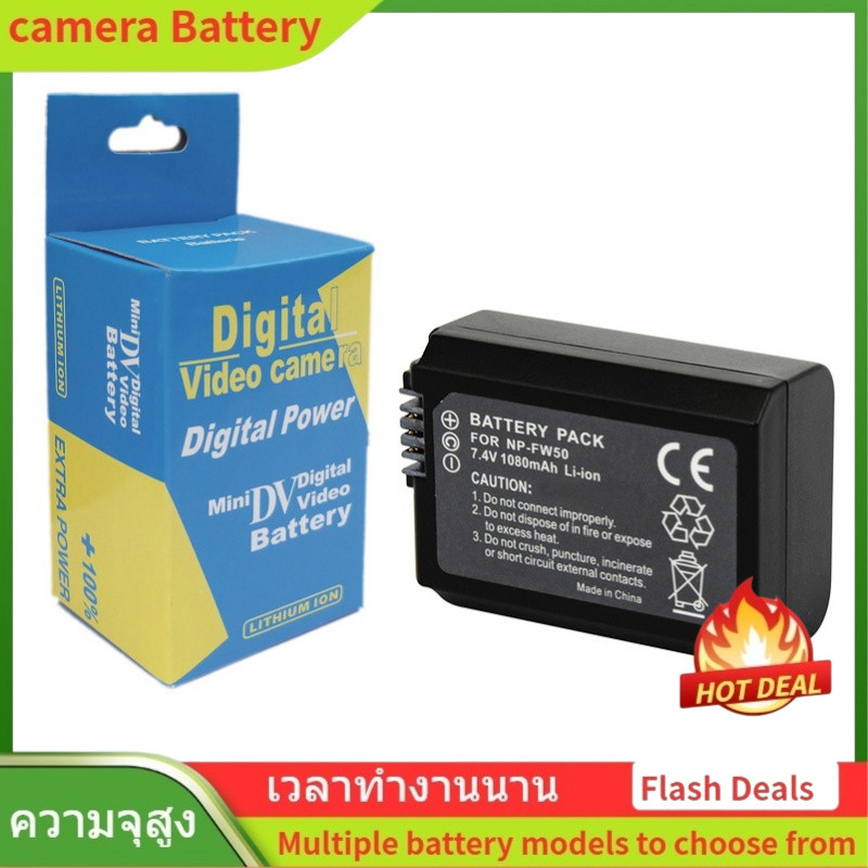 🌟NP-FW50 Camera Battery For sony A7R NEX6 NEX7 A6000 (7.4V 1080mAh)