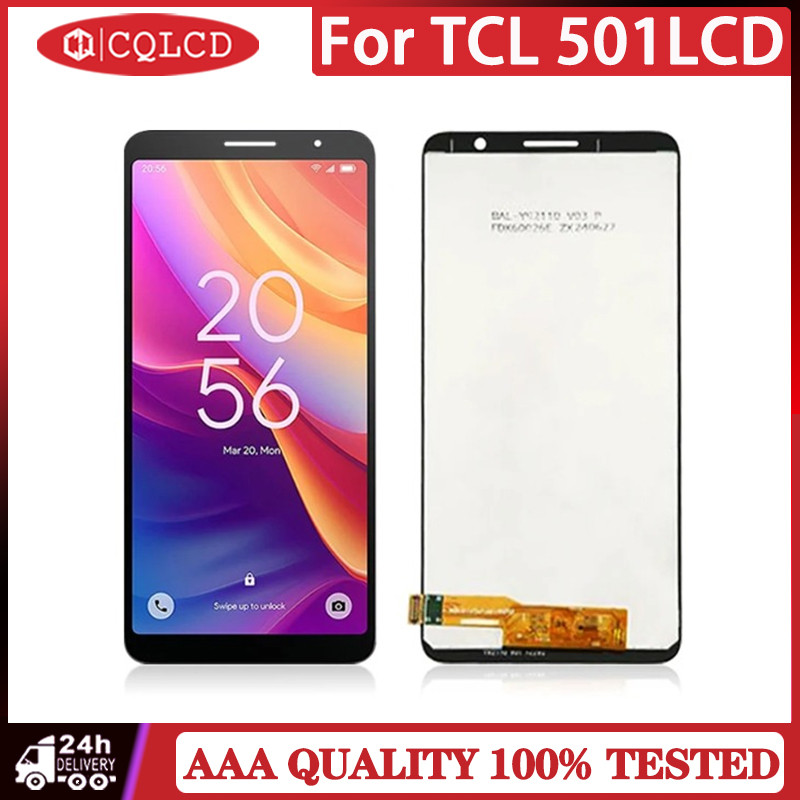 TFT สําหรับ TCL 501 จอแสดงผล LCD ใหม่ Touch Screen Digitizer Assembly Replacement Parts