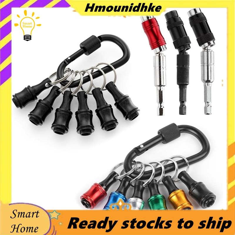 3 Pivoting Bit Tip Holder และ 12 Bit Holder พวงกุญแจ 1/4 นิ้ว Pivot เจาะ Bit Holder Quick Release Kn
