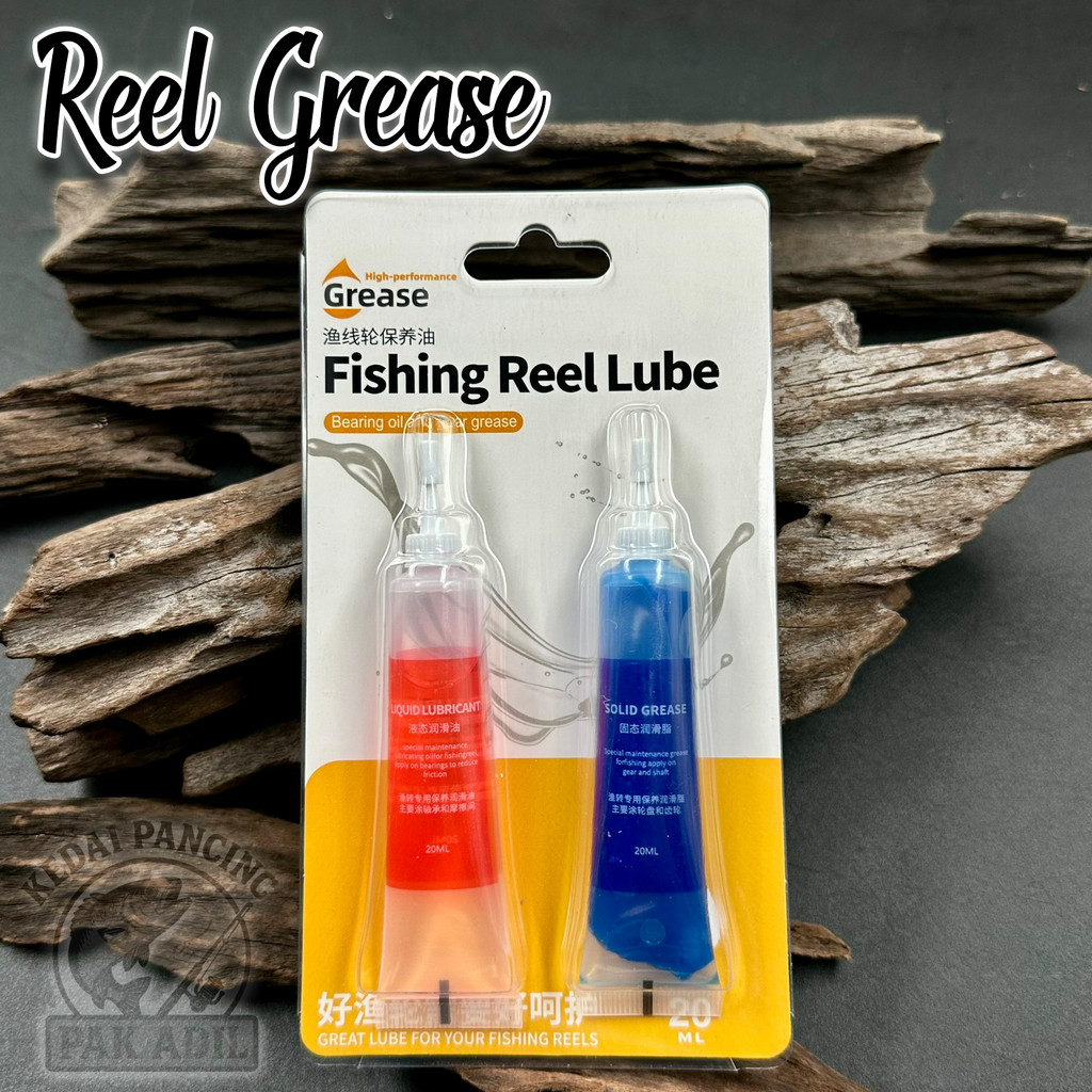 Reel Grease & Oil Fishing Maintanance Minyak Mesin Pancing Service Bearing Spinning BC Grease Set