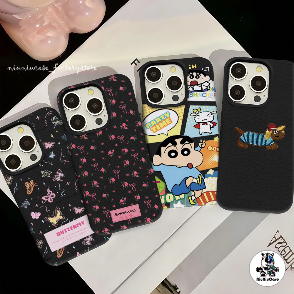 เข้ากันได้สำหรับ เคสไอโฟน13 เคส ผีเสื้อที่สวยงาม For iphone 16 Pro 8 7Plus XR 12 11 14 15 Pro Max กันกระแทก แบบด้าน Case