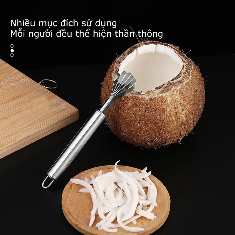 เครื่องมือทําครัวที่สามารถใช้ขูดเนื้อมะพร้าวหรือปลาเกล็ด Super Fast Coconut Opener-888ZA
