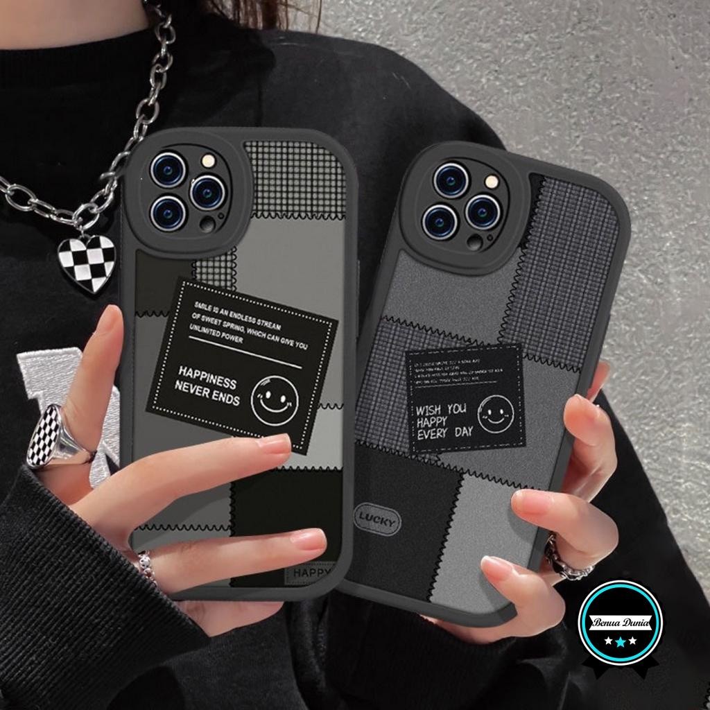 SS818 SOFTCASE SILICON CASING CUTE SMILE สําหรับ VIVO Y36 Y27S Y71 Y71I Y75 T1 Y55 Y81 Y81C Y83 Y91 