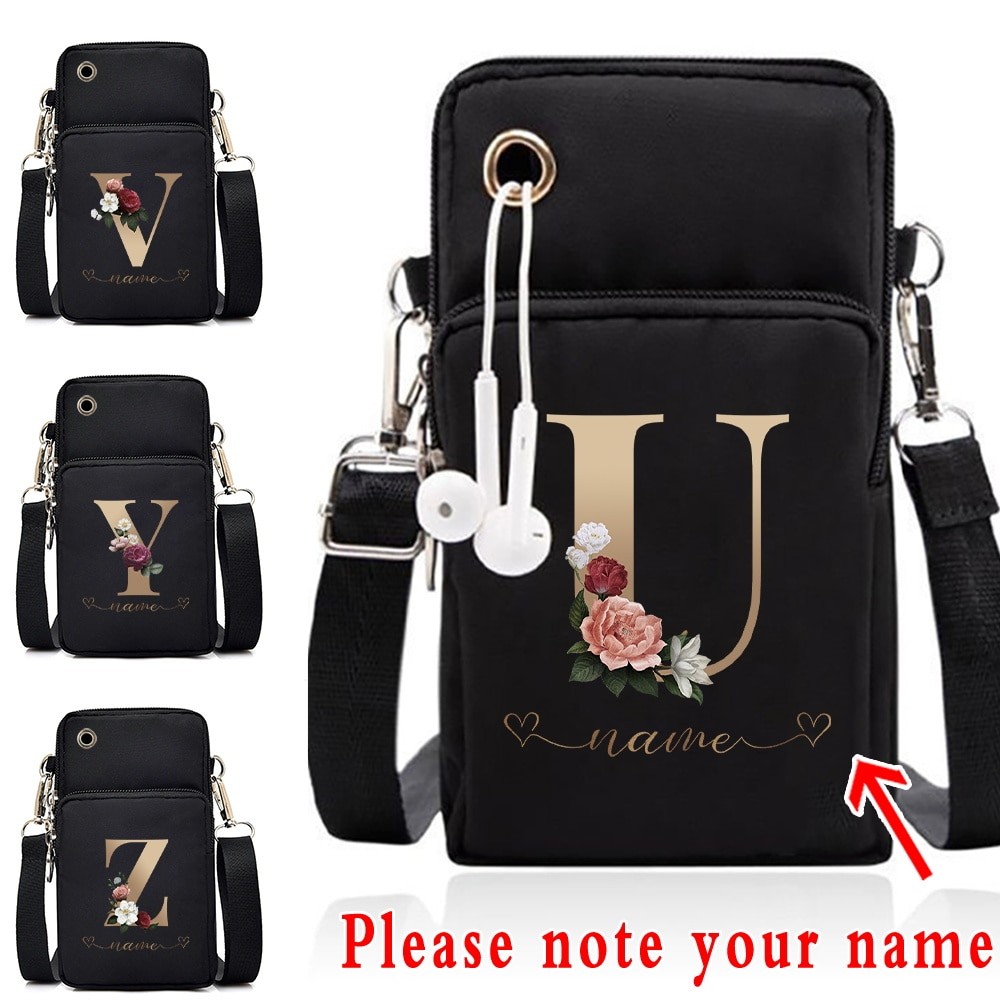 การปรับแต่งชื่อ Mini Phone Bag กระเป๋าใส่โทรศัพท์แฟชั่น มัลติฟังก์ชั่น ดีไซน์สวย ใช้ได้ทั้งชายและหญิง