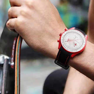 สายซิลิโคนปลายโค้ง 20 มม. สําหรับ Moonwatch - สายนาฬิกาสํารองกันน้ําและทนทาน | อุปกรณ์เสริมที่รองรับ พระเจ้าช่วย ราคาไม่แพง
