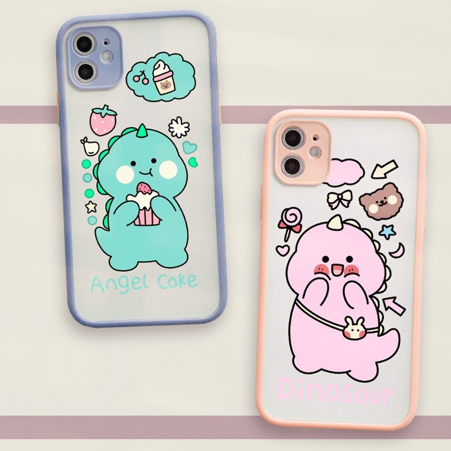 ไดโนเสาร์ HYBRID PRINTING กรณี iphone 6 7 8 plus x xr xs max 11 12 pro max vivo Y19 y53s y51 2020 y2
