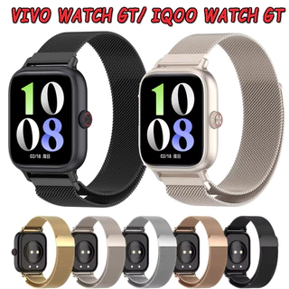 สร้อยข้อมือสายสแตนเลส Milanese สําหรับ Vivo Watch GT/IQOO WATCH GT Watchband หัวเข็มขัดแม่เหล็กกีฬาสายรัดข้อมือ