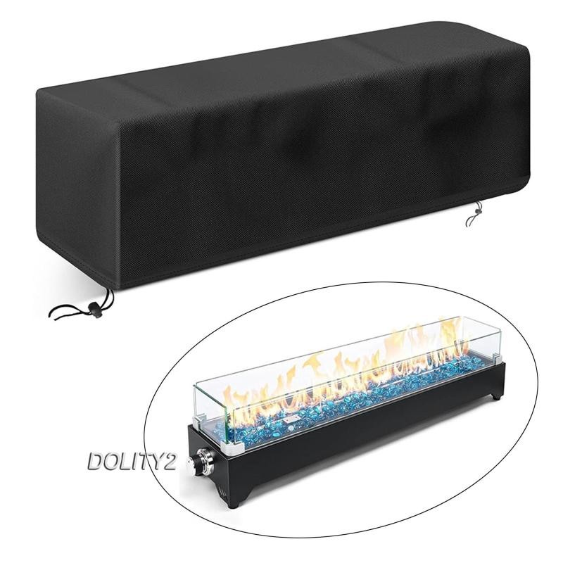 [Dolity2] Fire Pit Cover Tabletop Fire Pit Cover กันน้ํา 29x9.5x8.6in Weatherproof กันฝุ่น Heavy Dut