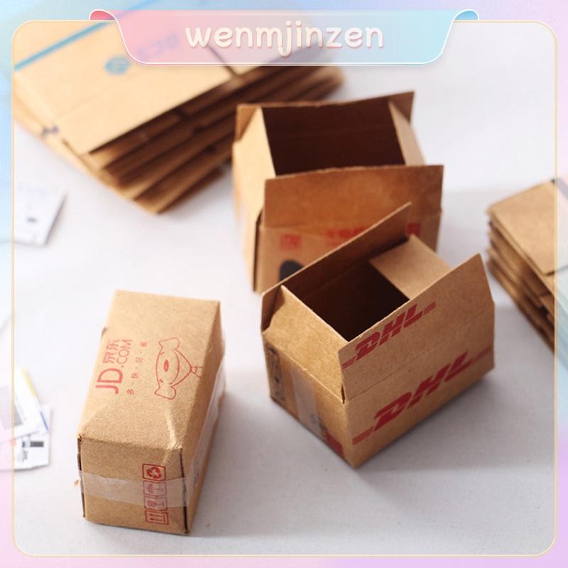 [IN] 1Set Carton Express Carton 1:12 Dollhouse Miniature Express Box Decor TH