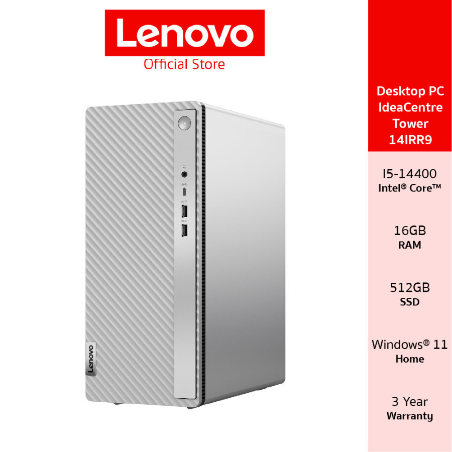 Lenovo IdeaCentre Tower 14IRR9(90X2006FTA)DESKTOP PC Intel Core i5-14400 16GB SSD 512GB
