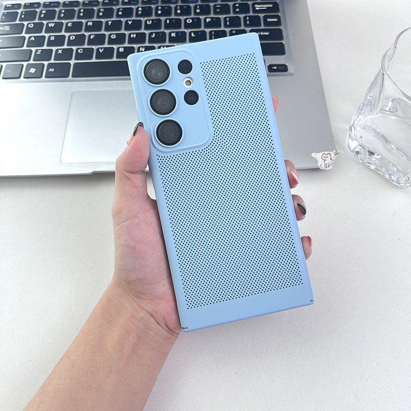SAMSUNG เคสโทรศัพท์สําหรับSamsung A34 A54 A13 A23 A33 A53 A73 A13 Lite 4G 5Gตาข่ายกระจายความร้อนปลอกเลนส์แก้วฝาครอบป้องกัน