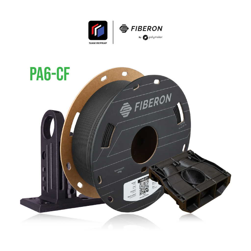 เส้น Fiberon™ PA6-CF20 ไนลอนผสมคาร์บอนไฟเบอร์ มีความเหนียวและแข็งแรงสูง ขนาด 1.75 หนัก 500 กรัม