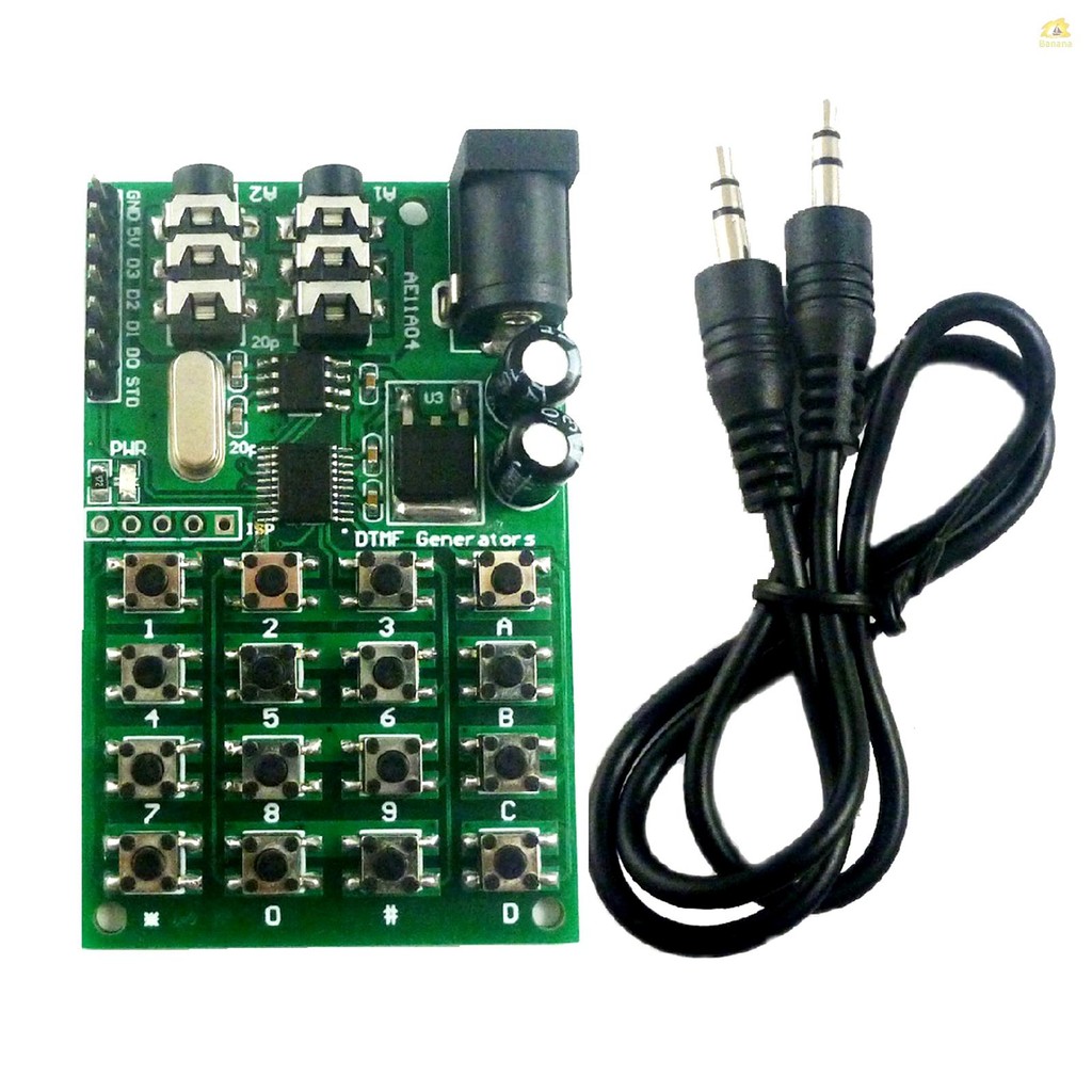 DTMF โมดูล 5-24VDC เครื่องกําเนิดไฟฟ้าโมดูลเสียง Dual Encoder เครื่องส่งสัญญาณคีย์บอร์ดสําหรับ MT8870/CE004/CE005/CE023/AD22B04/AD22A08