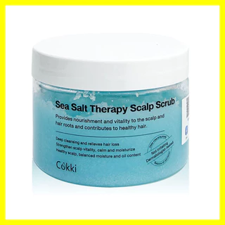 cokki Sea Salt Therapy Scalp Hair Scrub 300ml สครับหนังศีรษะที่ดูแลความสะอาดอย่างล้ำลึก.